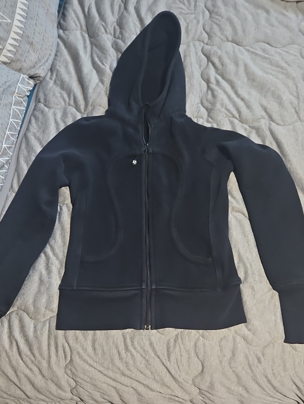 lululemon athletica Black Scuba Hooded Full Zip-Up